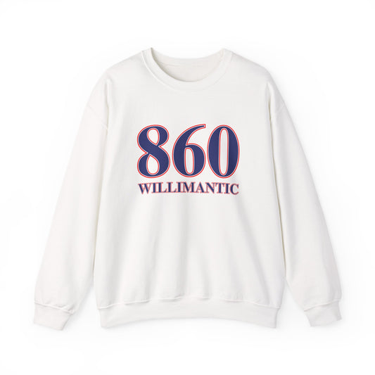 860 Willimantic Red, White & Blue Unisex Heavy Blend™ Crewneck Sweatshirt
