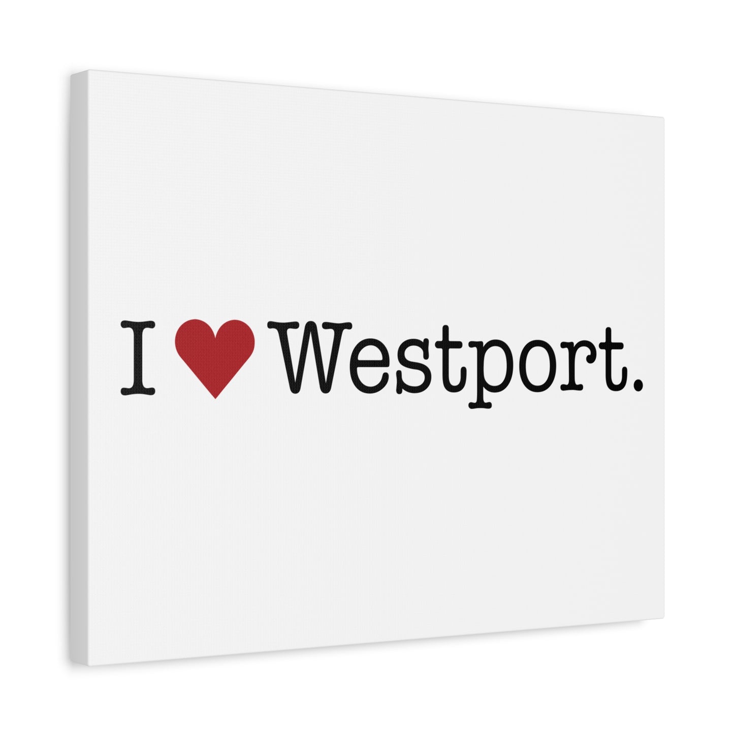 I Heart Westport. Matte Canvas, Stretched, 1.25"