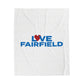 Love Fairfield  Velveteen Plush Blanket