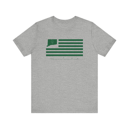 Warren Connecticut St. Patrick’s Day Flag Unisex Jersey Short Sleeve T-Shirt