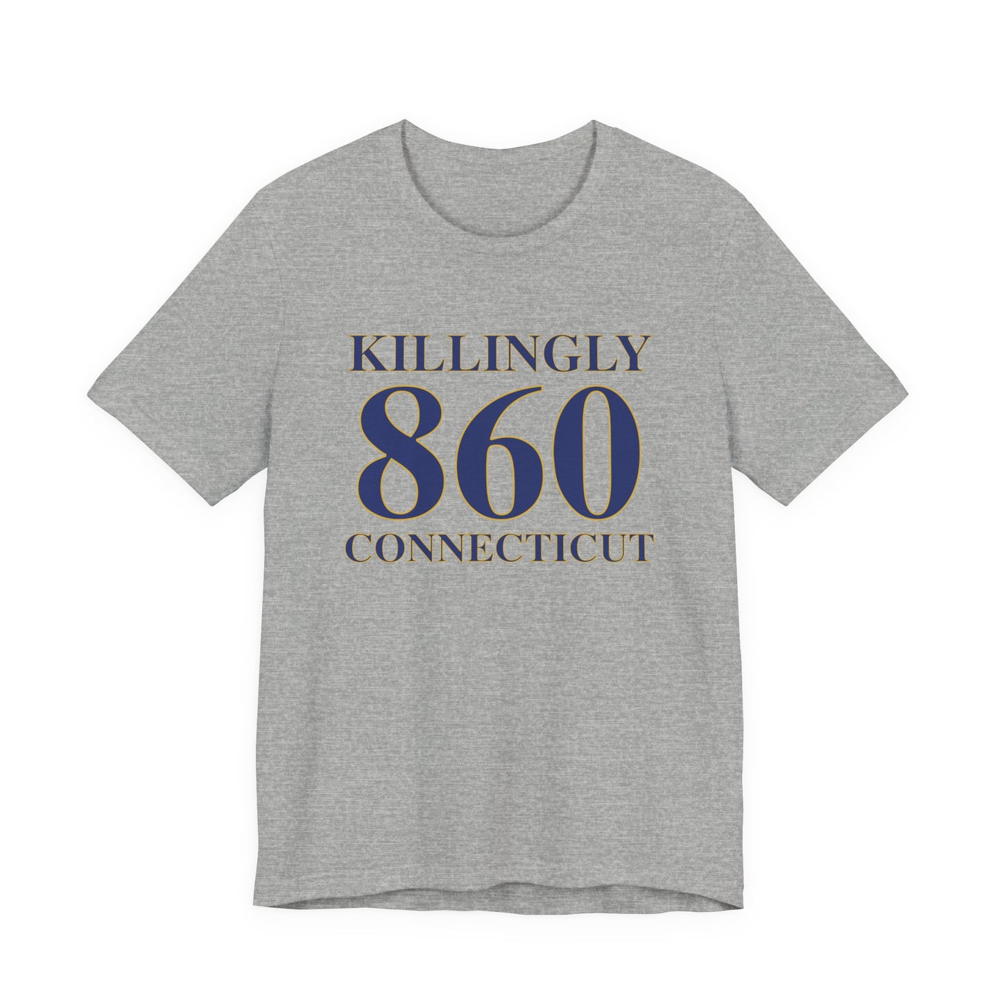 Killingly 860 Connecticut Unisex Jersey Short Sleeve T-Shirt
