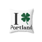 I Clover Portland Spun Polyester Square Pillow