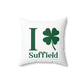 I Clover Suffield Spun Polyester Square Pillow