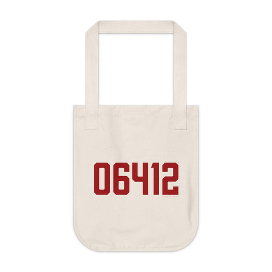 06412 Chester Connecticut Zip Code Organic Canvas Tote Bag