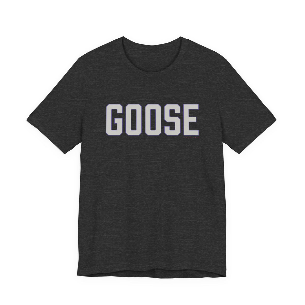 Goose Zip Code Gray & Purple Unisex Jersey Short Sleeve T-Shirt