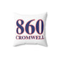 860 Cromwell Red, White & Blue Spun Polyester Square Pillow