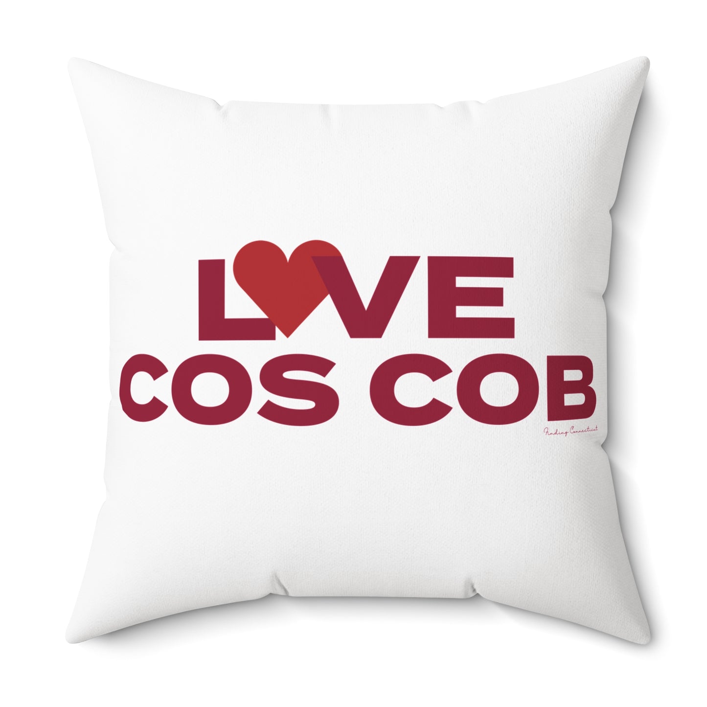 Love Cos Cob Spun Polyester Square Pillow