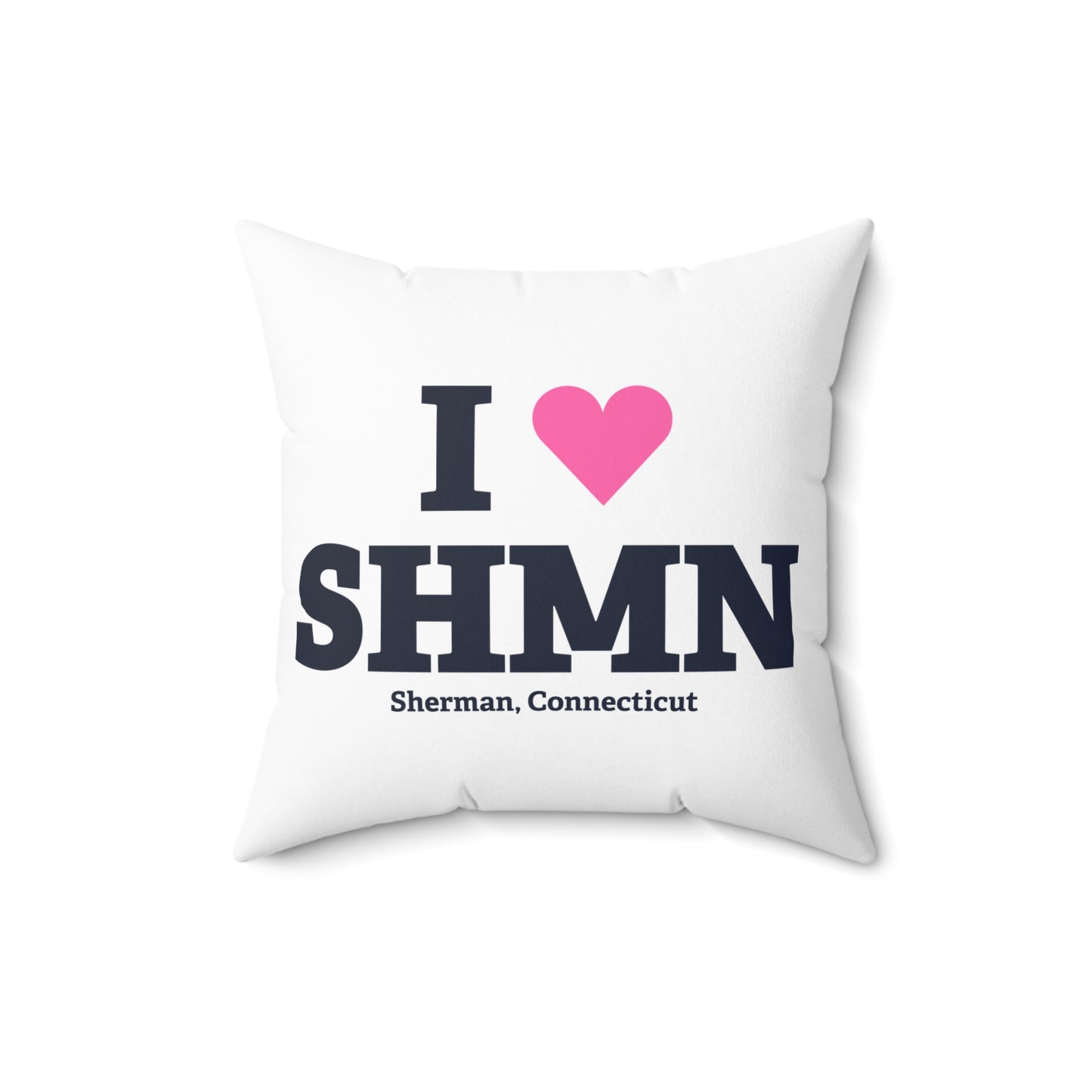 I Heart SHMN Spun Polyester Square Pillow