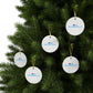 Love Connecticut Glass Ornaments