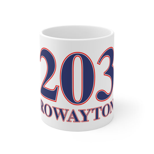 203 Rowayton Red, White & Blue Mug 11oz