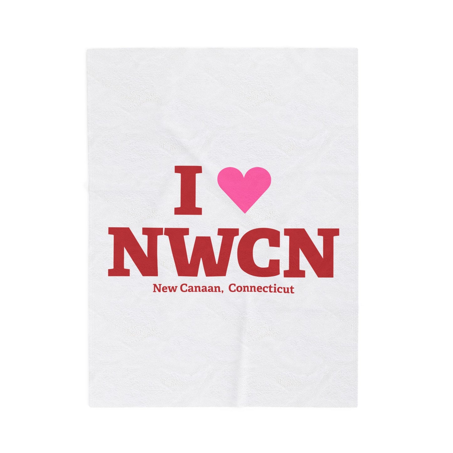 I Heart NWCN Velveteen Plush Blanket