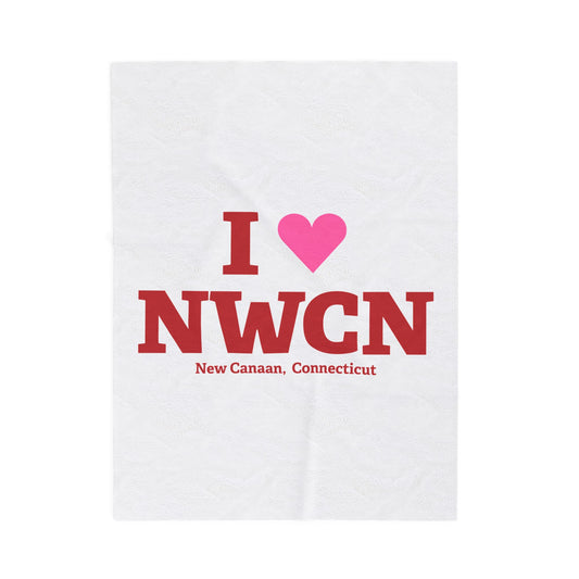 I Heart NWCN Velveteen Plush Blanket