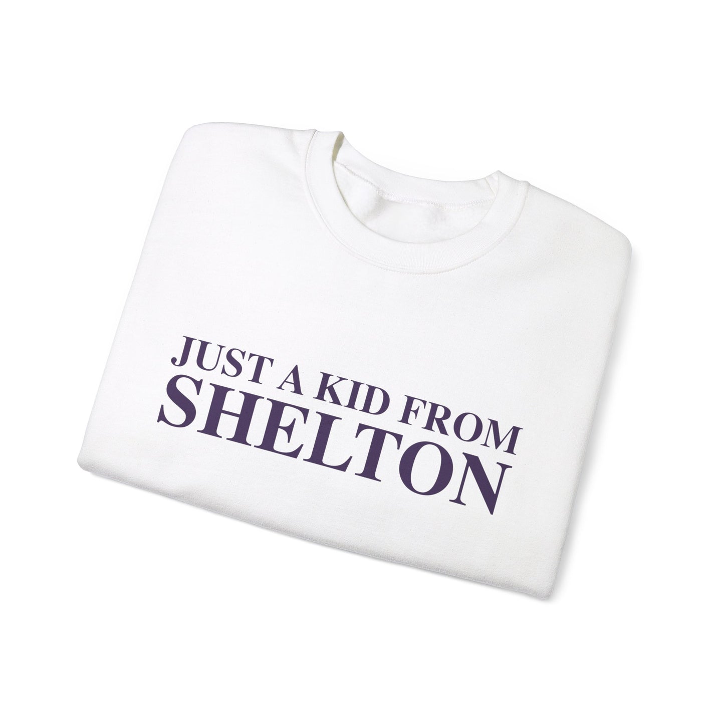 Just a kid from Shelton Unisex Heavy Blend™ Crewneck Sweatshirt