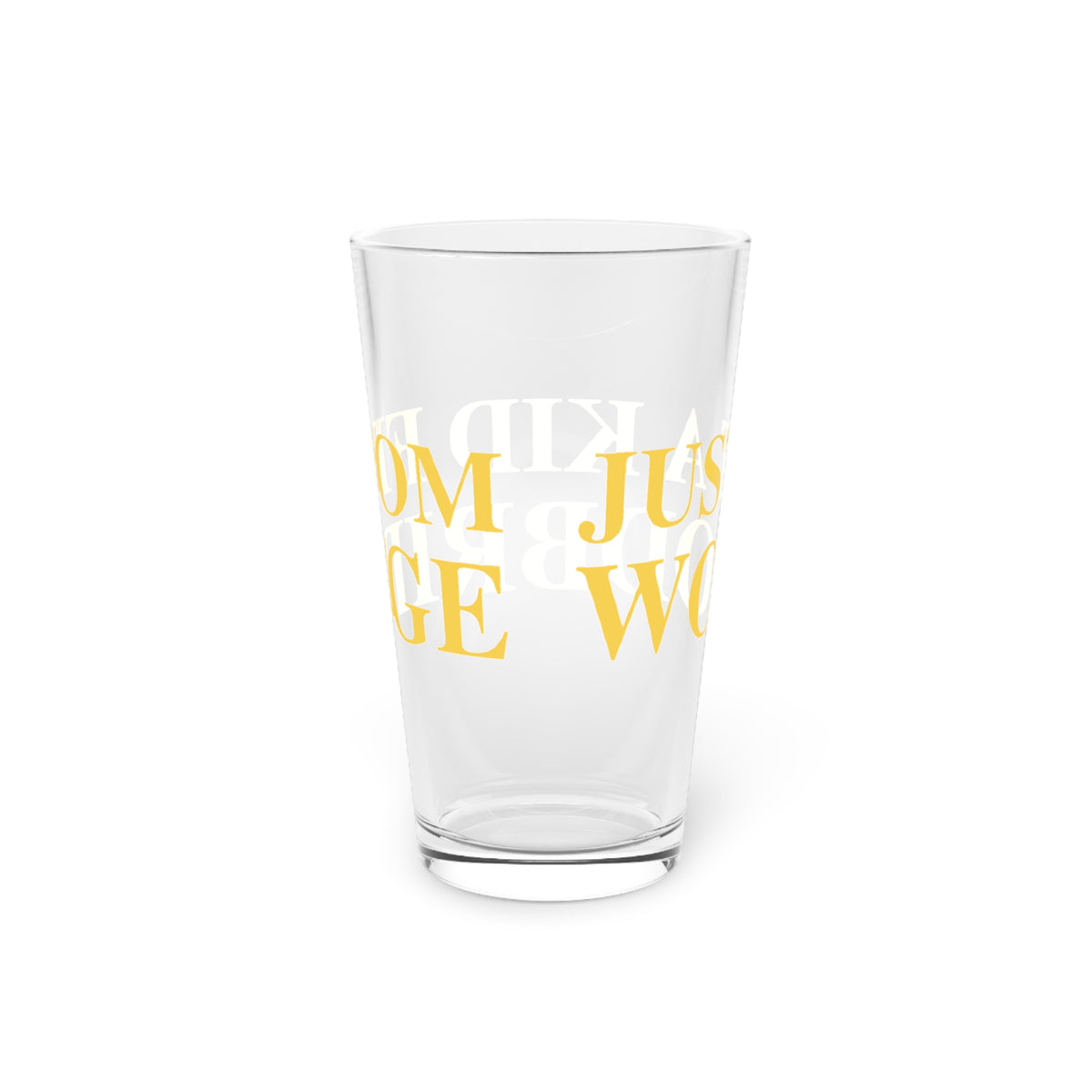 Just a kid from Woodbridge Pint Glass, 16oz