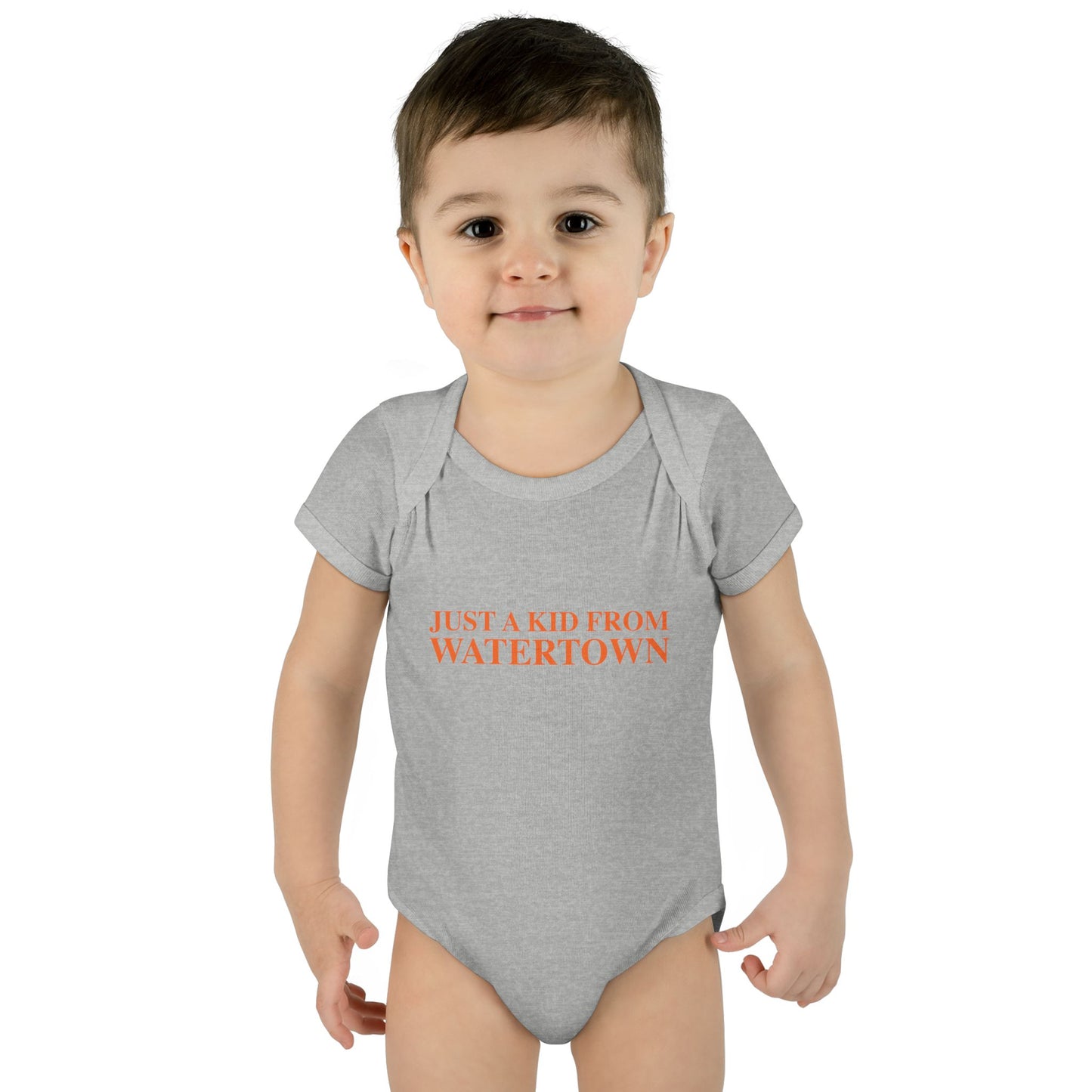 Just a kid from Watertown Infant Baby Rib Bodysuit