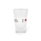 I Heart Fairfield Beach. Pint Glass, 16oz