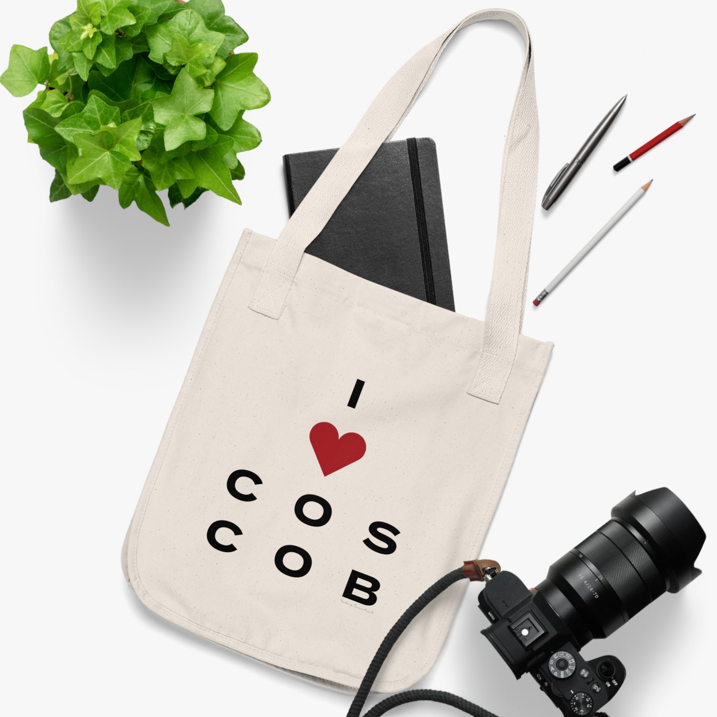 Cos Cob Vision Organic Canvas Tote Bag