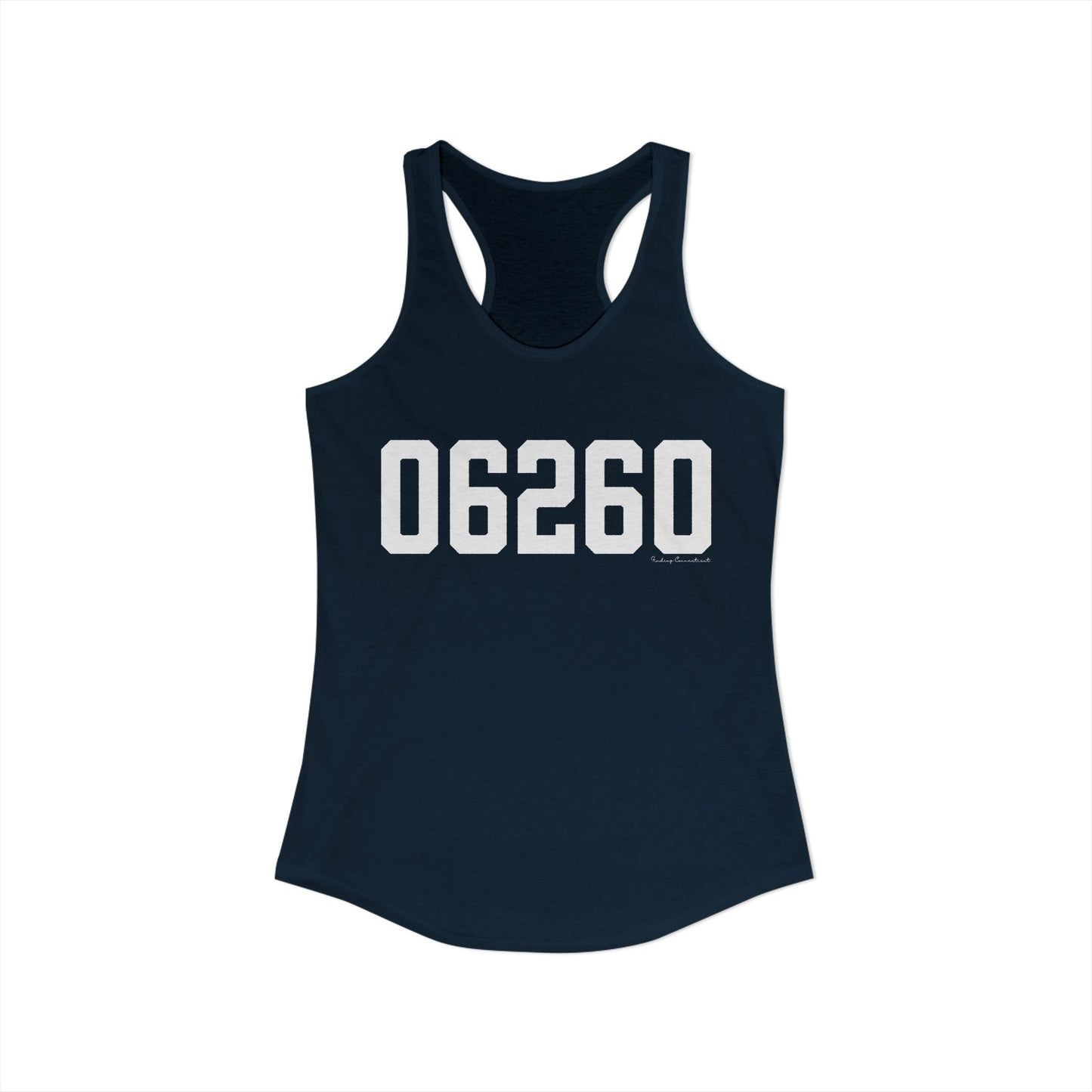 06260 Putnam CT Zip Code Women's Ideal Racerback Tank Top