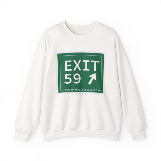 Vintage Exit 59 WCP Sign Unisex Heavy Blend™ Crewneck Sweatshirt
