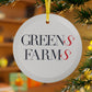 41 Tilt Greens Farms Glass Ornaments