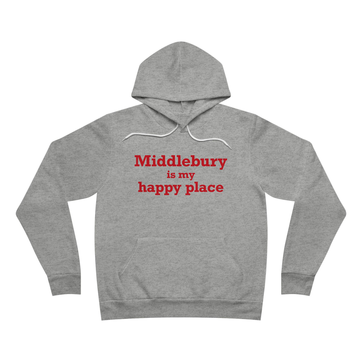 Middlebury is My Happy Place Unisex Sponge Fleece Pullover Hoodie