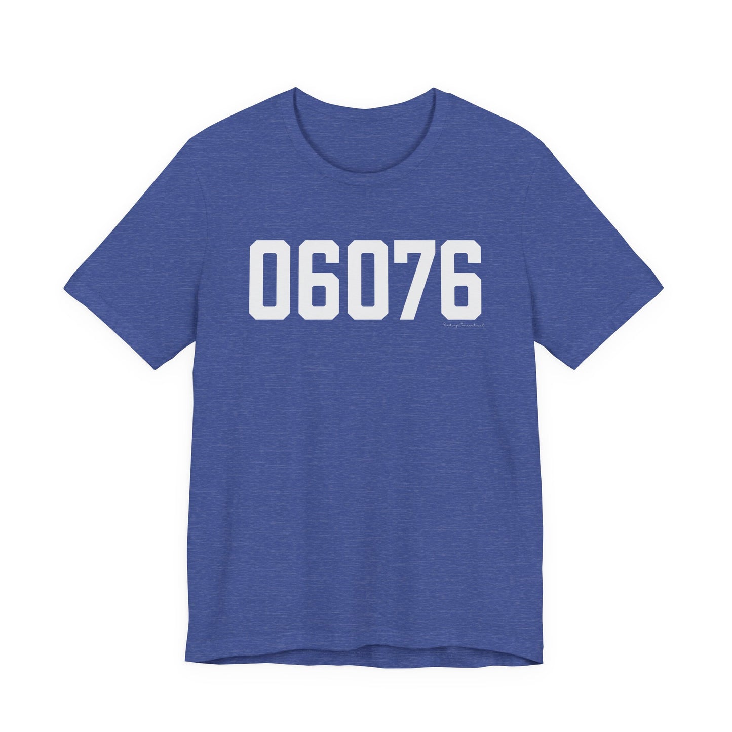 06076 Union CT Zip Code Unisex Jersey Short Sleeve T-Shirt