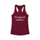 West Norwalk is My Happy Place Women's Ideal Racerback Tank Top