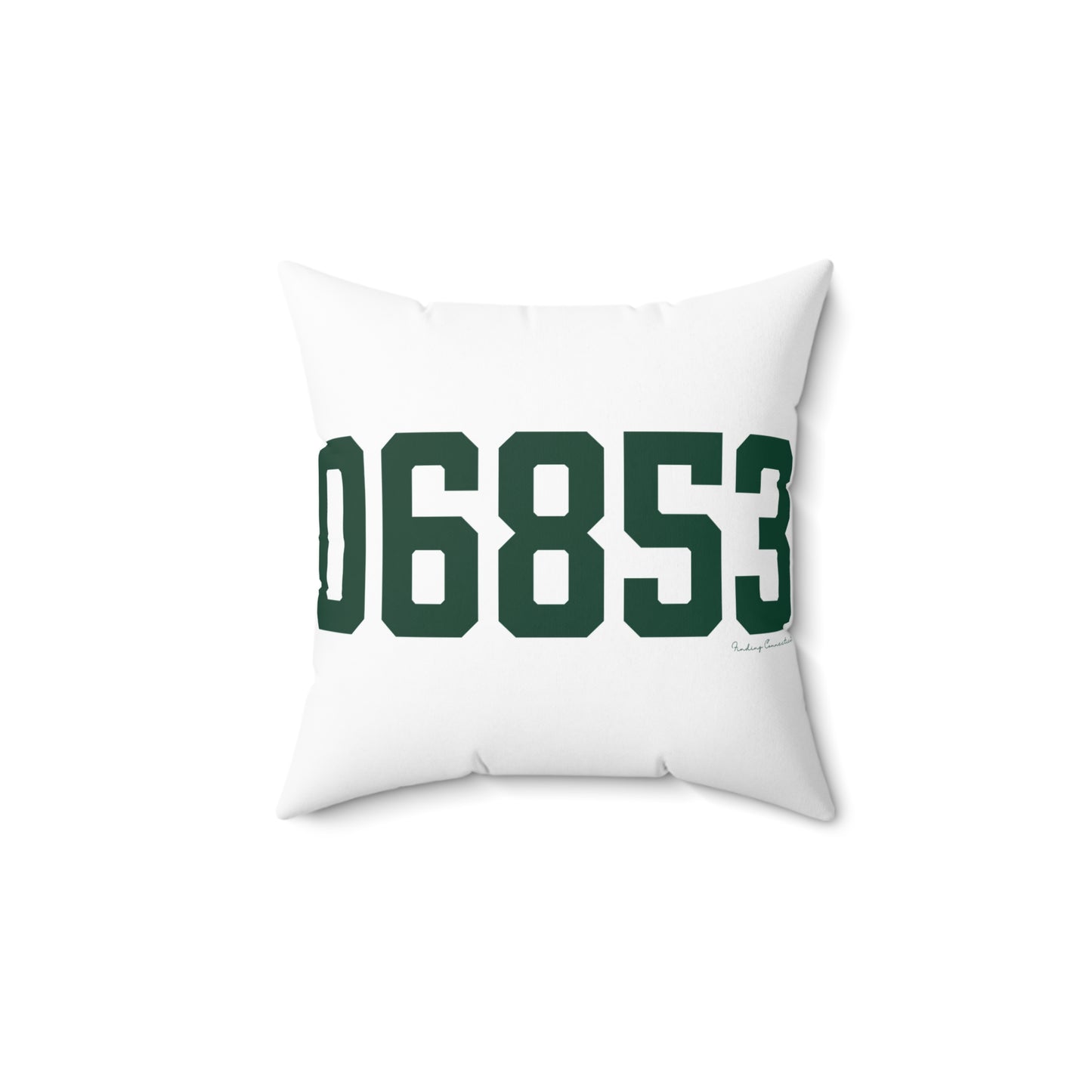 06853 Norwalk Connecticut Zip Code Spun Polyester Square Pillow