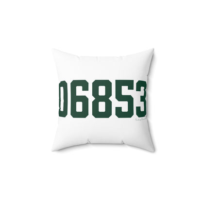 06853 Norwalk Connecticut Zip Code Spun Polyester Square Pillow
