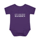 Just a kid from Hamden Infant Baby Rib Bodysuit