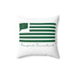 Branford Connecticut St. Patrick’s Day Flag Spun Polyester Square Pillow