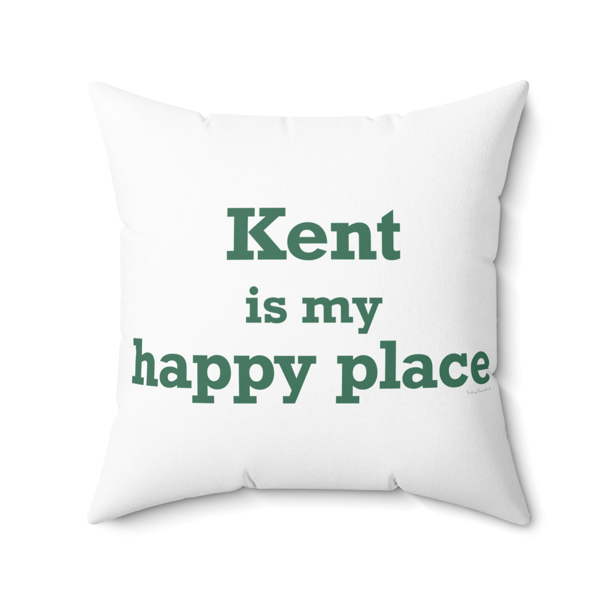 Kent is My Happy Place Polyester Square Pillow