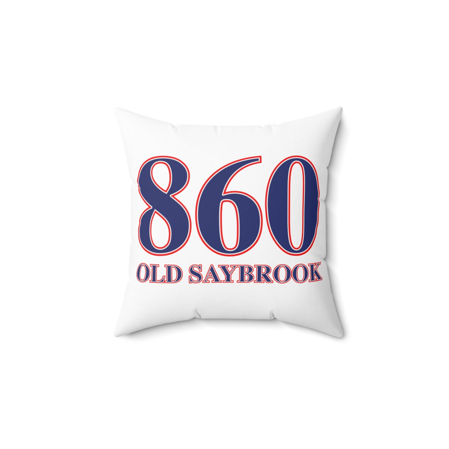 860 Old Saybrook Red, White & Blue Spun Polyester Square Pillow