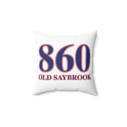 860 Old Saybrook Red, White & Blue Spun Polyester Square Pillow