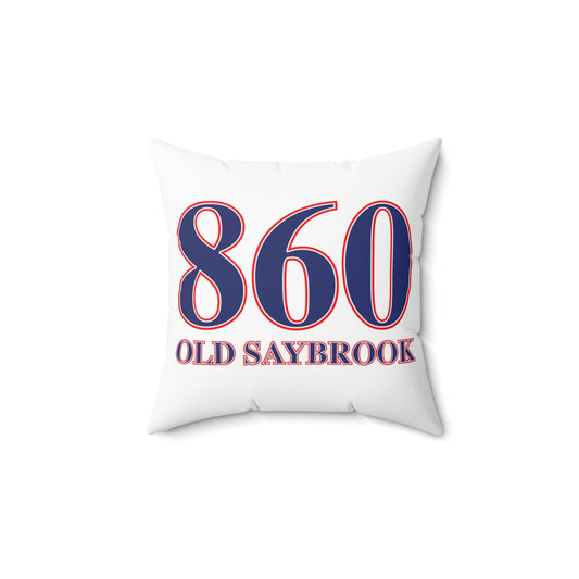 860 Old Saybrook Red, White & Blue Spun Polyester Square Pillow