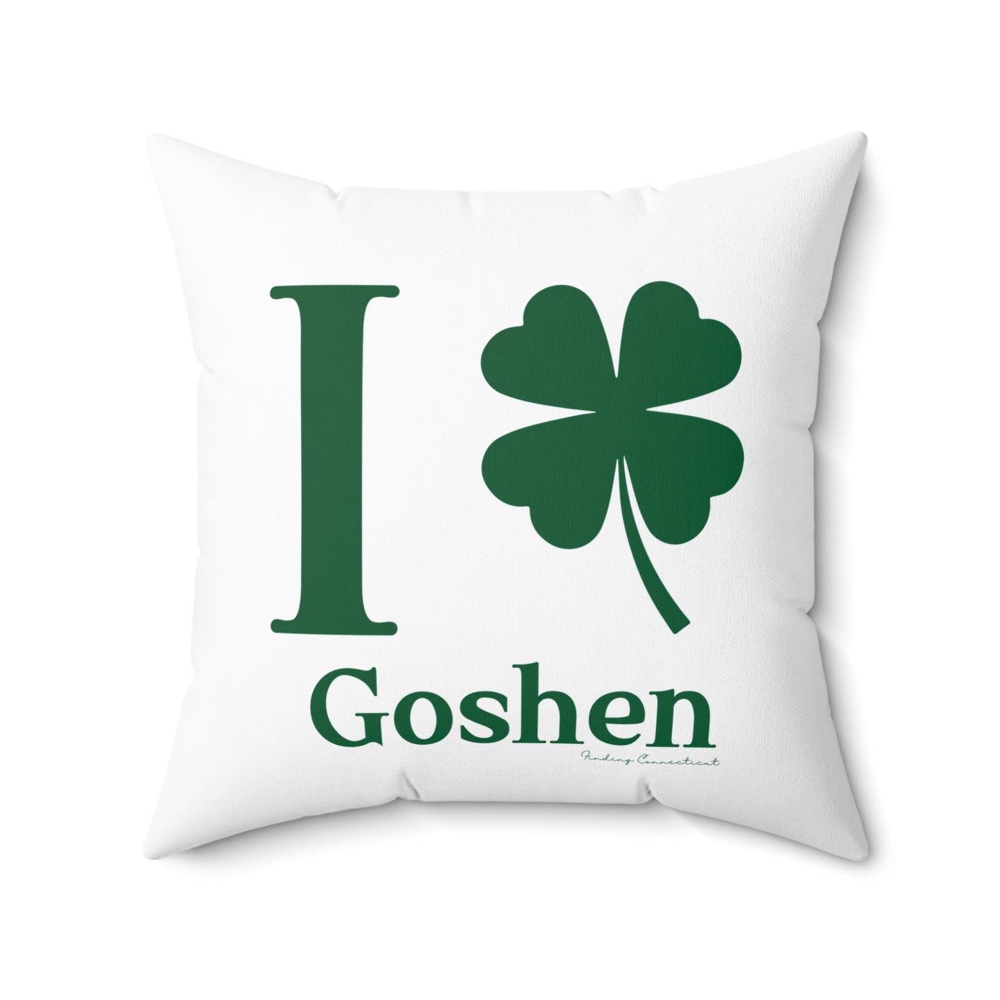 I Clover Goshen Spun Polyester Square Pillow