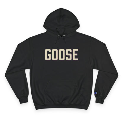 Goose Zip Code Cream & Purple Champion Hoodie