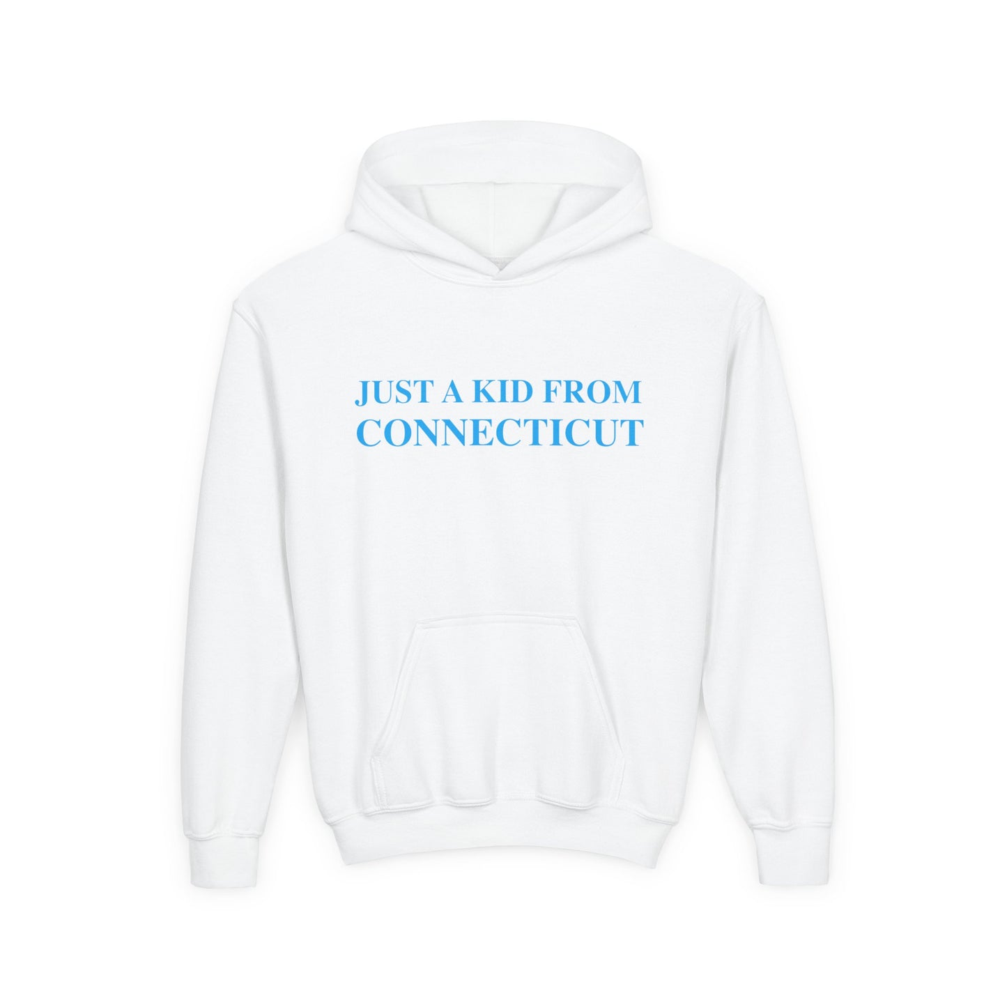 Just a kid from Connecticut Youth Heavy Blend Hooded Sweatshirt