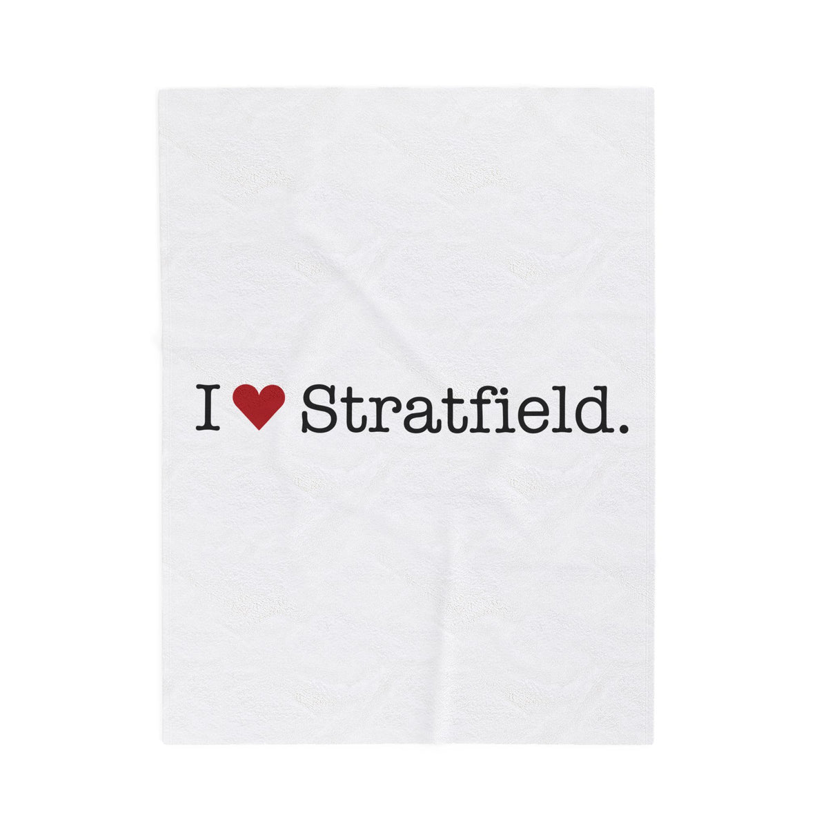 I Heart Stratfield. Velveteen Plush Blanket