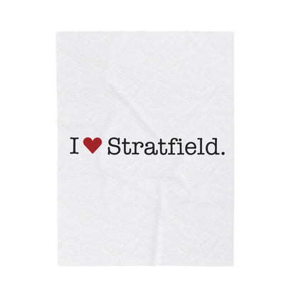 I Heart Stratfield. Velveteen Plush Blanket