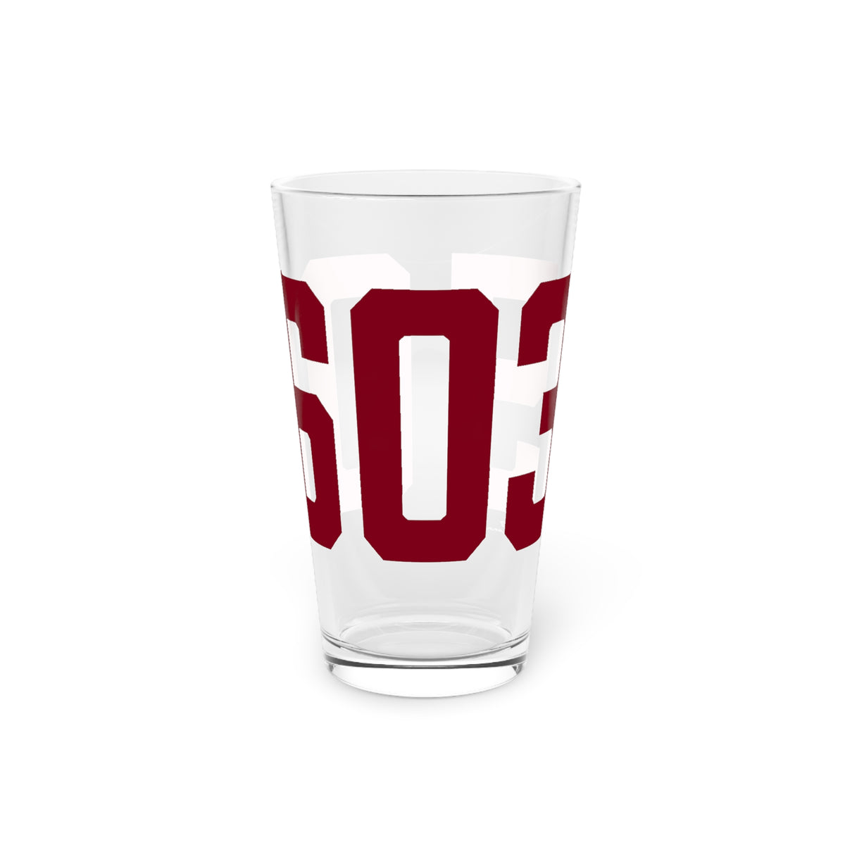 06035 Granby Connecticut Zip Code Pint Glass, 16oz