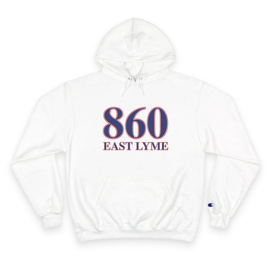 860 East Lyme Red White & Blue Champion Hoodie