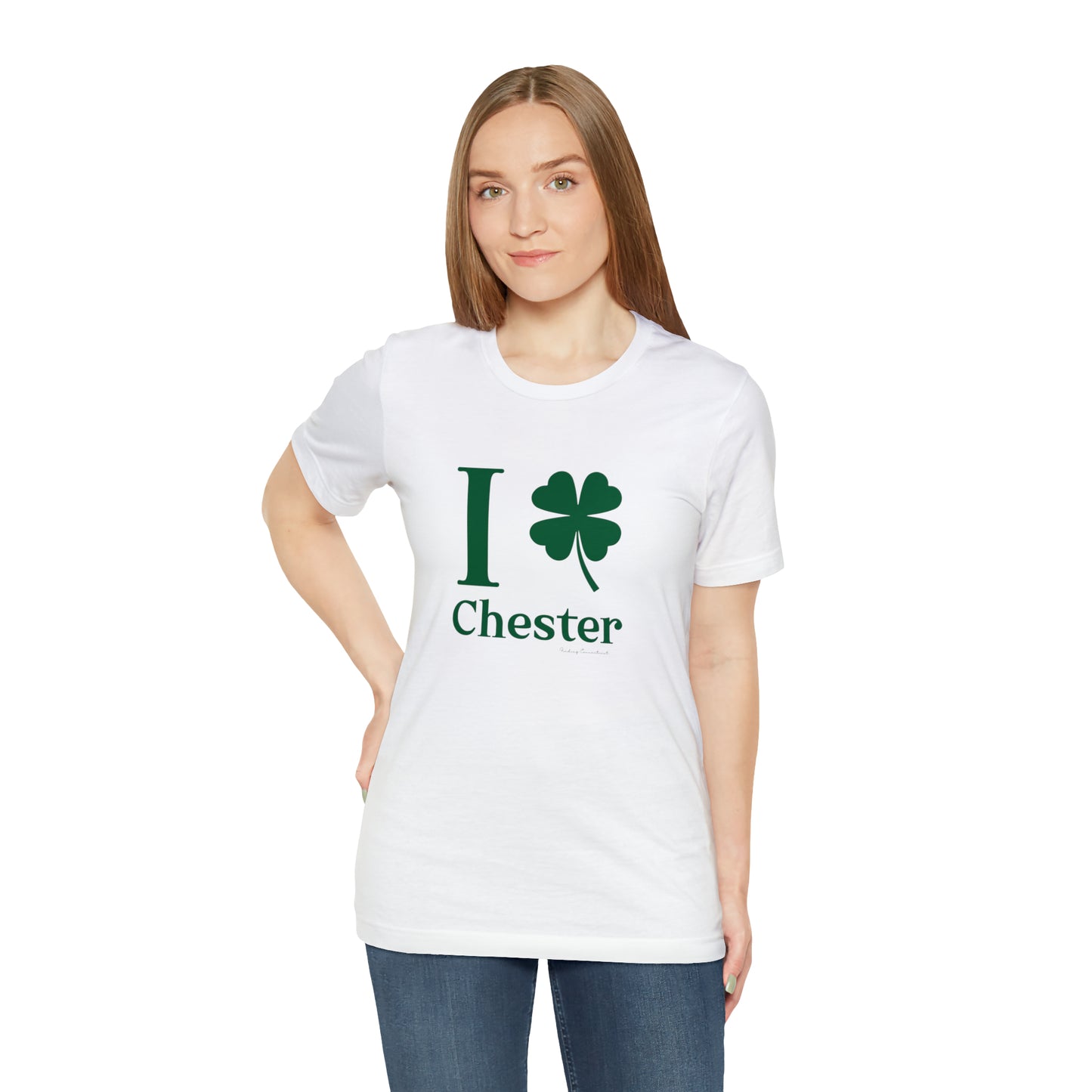 I Clover Chester Unisex Jersey Short Sleeve T-Shirt (green)