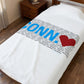 Connecticut Love Velveteen Plush Blanket