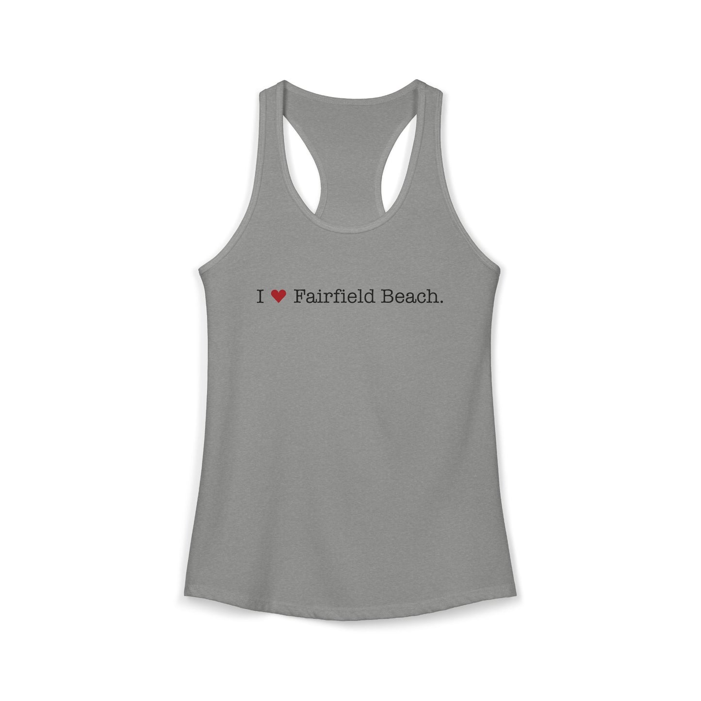 I Heart Fairfield Beach. Women's Ideal Racerback Tank Top