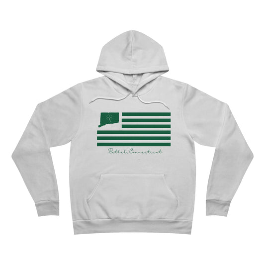 Bethel Connecticut St Patrick’s Day Flag Unisex Sponge Fleece Pullover Hoodie