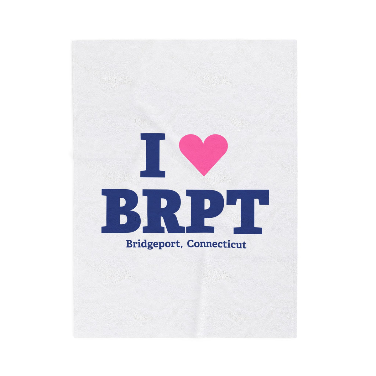 I Heart BRPT Velveteen Plush Blanket