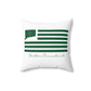 Shelton Connecticut St Patrick’s Day Flag Spun Polyester Square Pillow