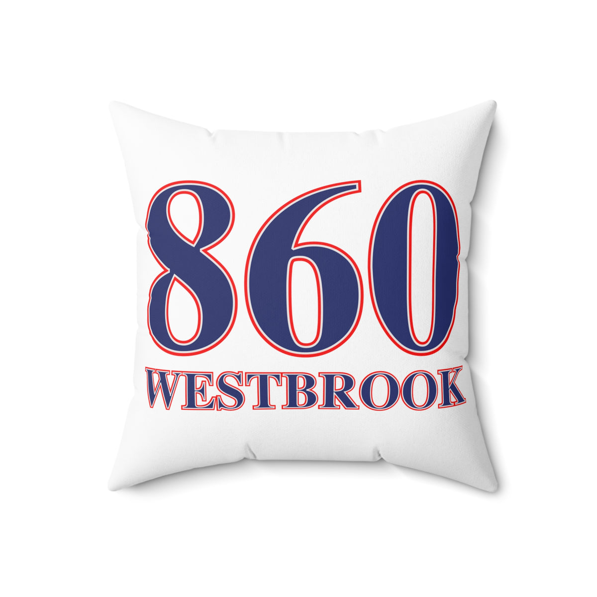 860 Westbrook Red, White & Blue Spun Polyester Square Pillow