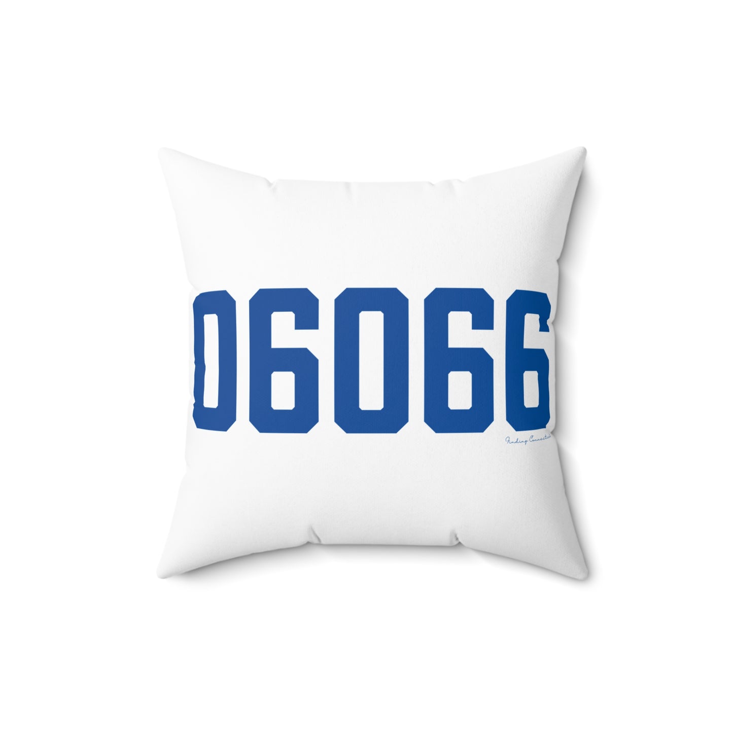 06066 Vernon Connecticut Zip Code Spun Polyester Square Pillow